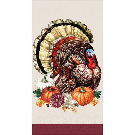 Vintage Turkey Paper Guest Napkins 16ct