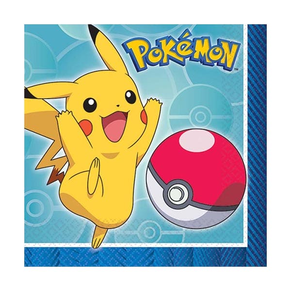 Pokemon Beverage Napkins 16 Ct