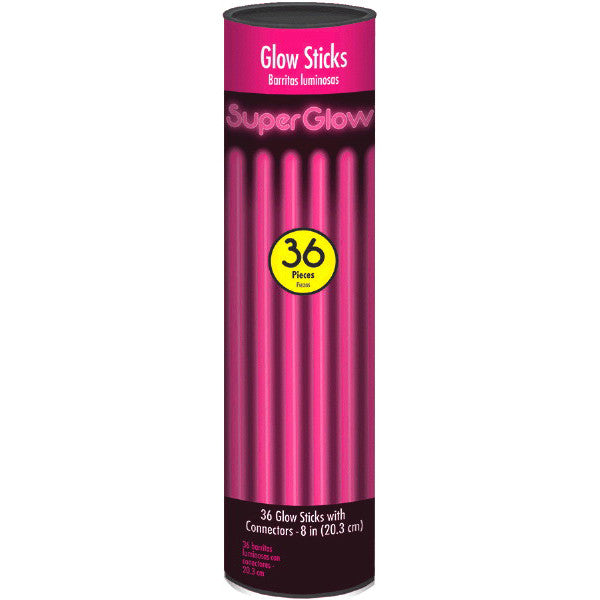 Glow Sticks 8in Tube - Pink 36ct