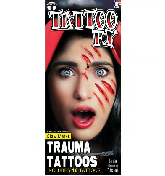 Trauma Tattoo FX Claw Marks