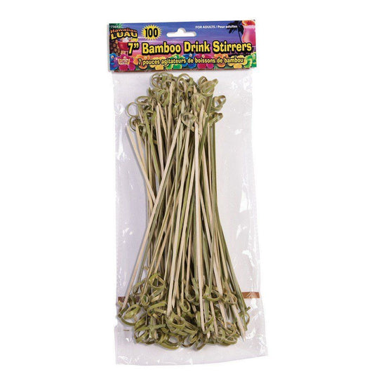 Bamboo Drink Stirrers 7" 100 Ct