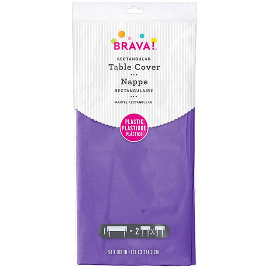 New Purple 54X108in Plastic Table Cover