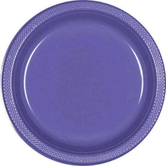 New Purple 10.25in Round Banquet Plastic Plates