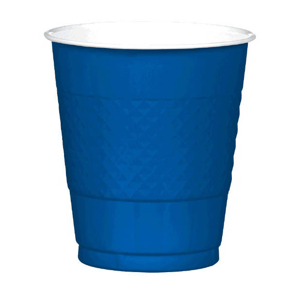 Bright Royal Blue 12OZ Plastic Cups 20 Ct