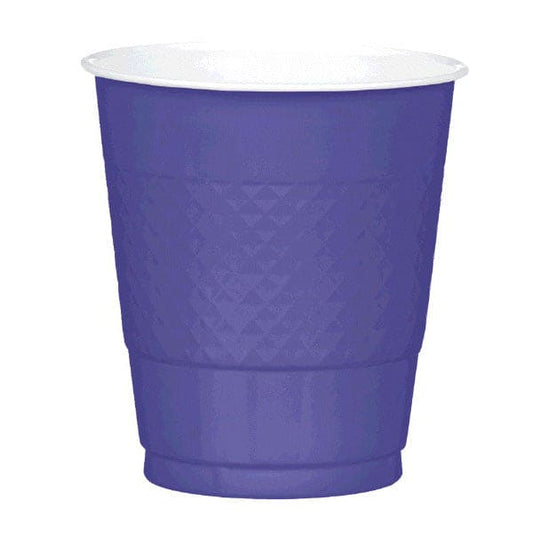 New Purple 12oz Plastic Cups 20 Ct