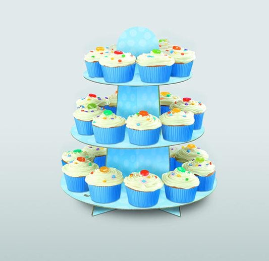 Blue Cupcake Stand