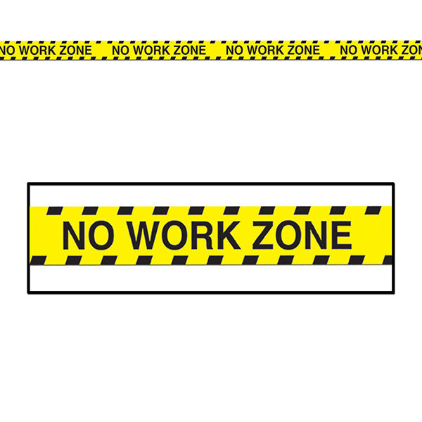 No Work Zone Party 3in x 20ft Tape
