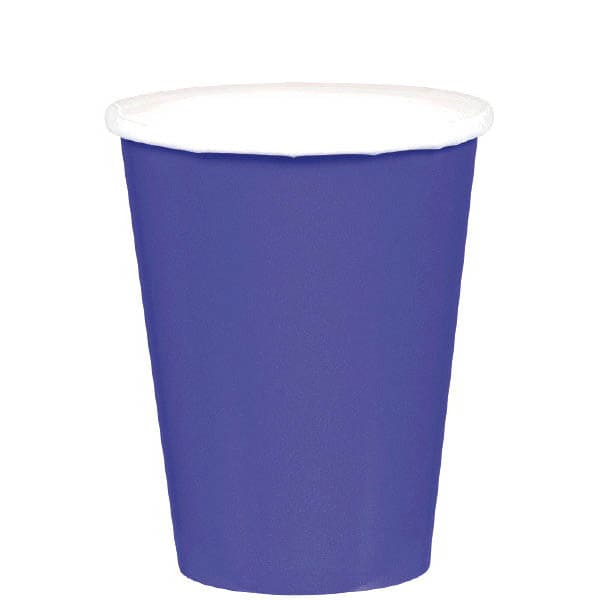 New Purple 9oz Paper Cups 20 Ct