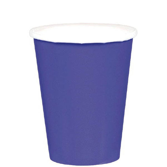 New Purple 9oz Paper Cups 20 Ct