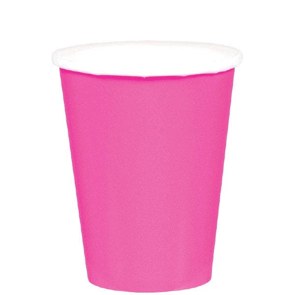 Bright Pink 9oz Paper Cups 20 Ct
