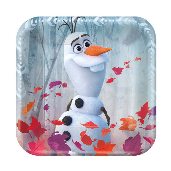 Frozen 2 Square 7in Luncheon Paper  Plates 8ct