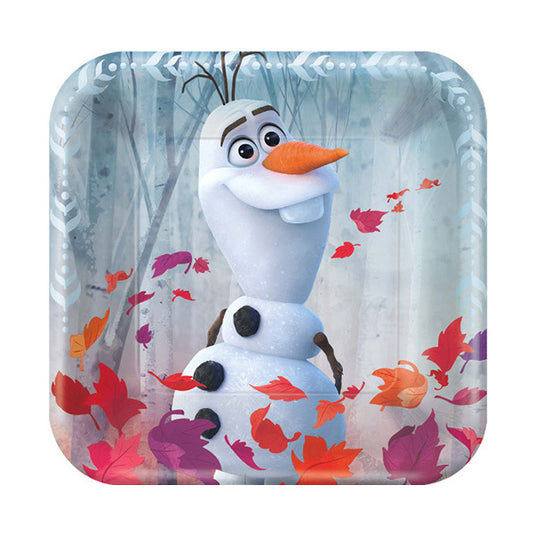 Frozen 2 Square 7in Luncheon Paper  Plates 8ct