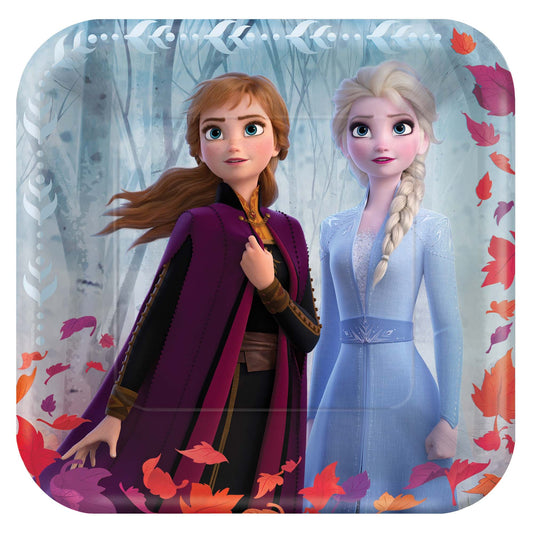 Frozen 2 9in Square Dinner Paper Plates