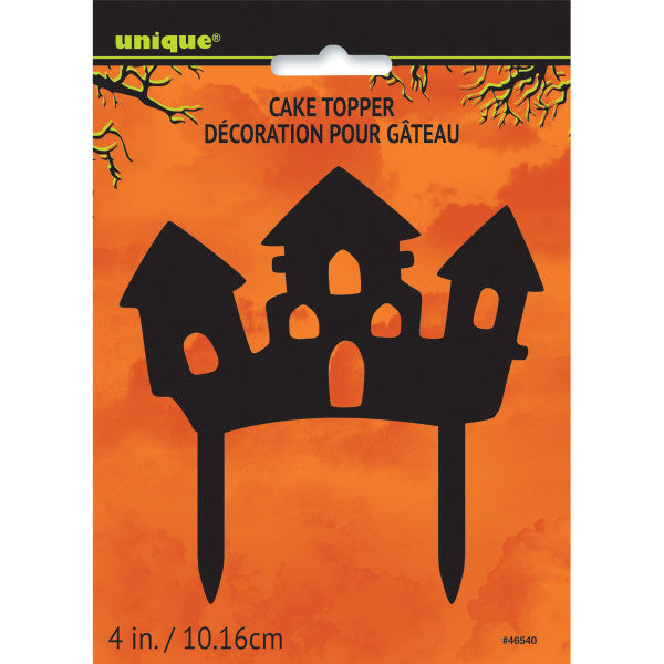 Haunted House Plastic Cake Topper