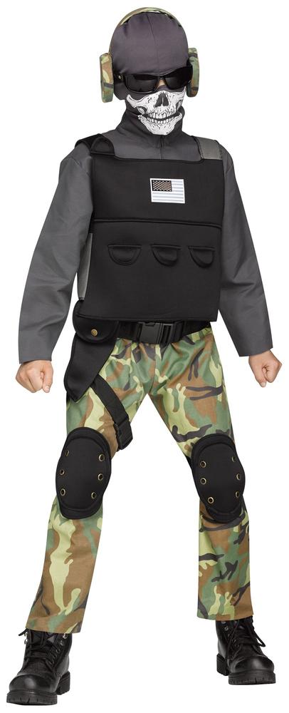 Skull Soldier Child Costume