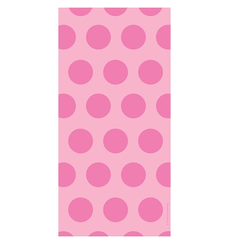 Candy Pink Dots Cello Bags 20 Ct