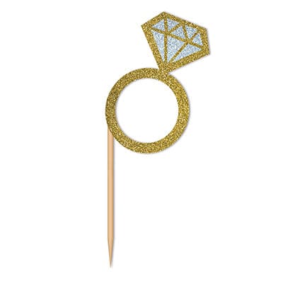 Diamond Ring Cupcake Toppers