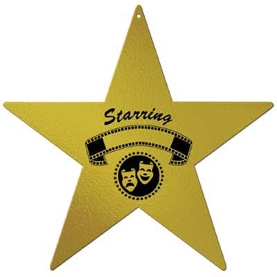 Foil Award Night Star Cutout