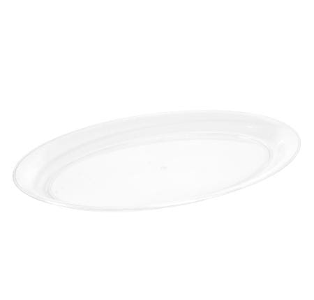 Clear Plastic 11x16in Oval Serving Tray