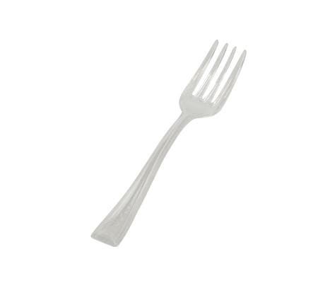 Clear Plastic 4in Tiny Forks