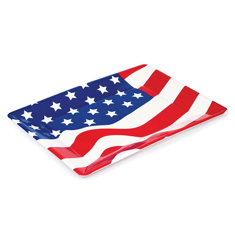American Flag Plastic Tray 10 x 14in
