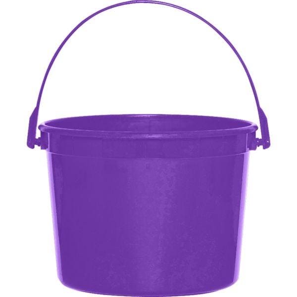 Purple Plastic Favor Bucket