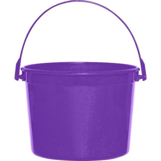 Purple Plastic Favor Bucket