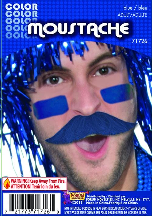 Moustache School Color Blue