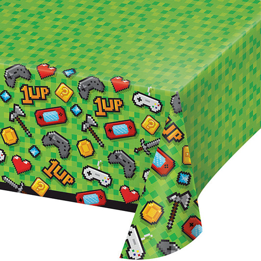 Gaming Party 54 x 102in Plastic Table Cover