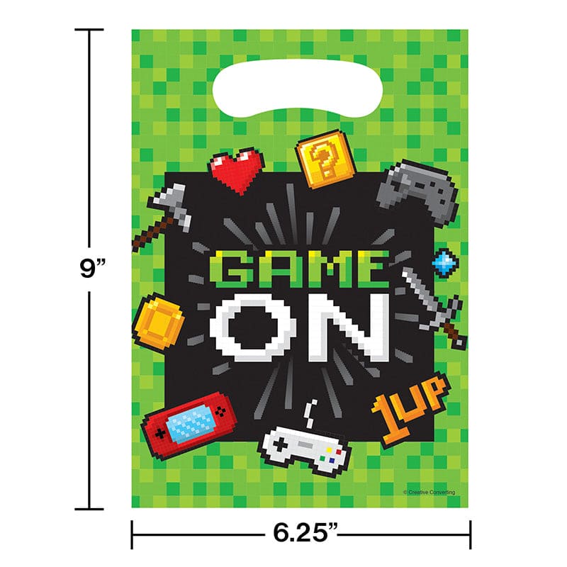 Gaming Party Plastic Treat Bags