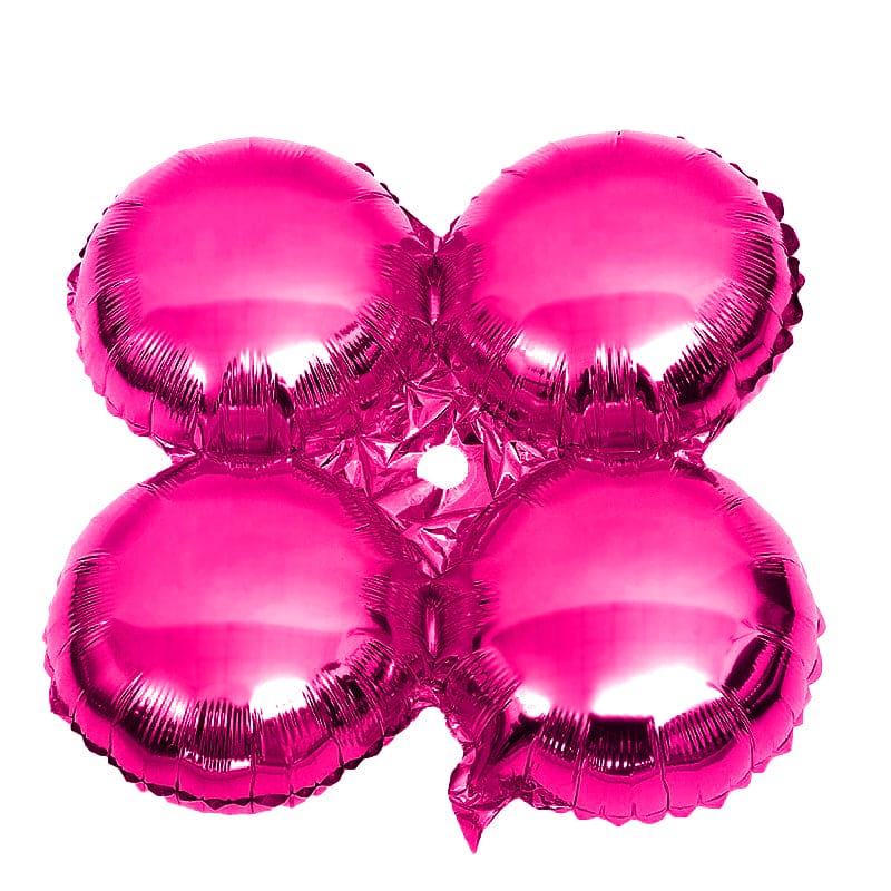 17in Quad Metallic Bright Pink Balloon