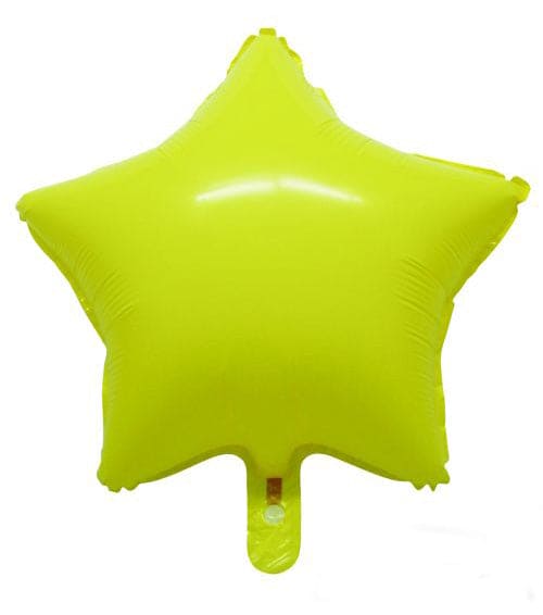 19" Star Shape Yellow Macaron Balloon