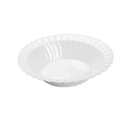 Flairware White Plastic Bowls 10oz