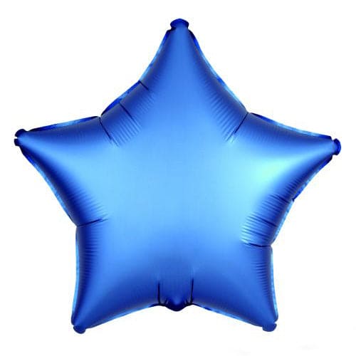 19" Star Shape Blue Chrome Balloon