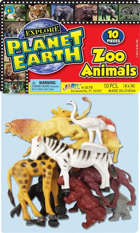 Zoo Animals 10 Piece Set