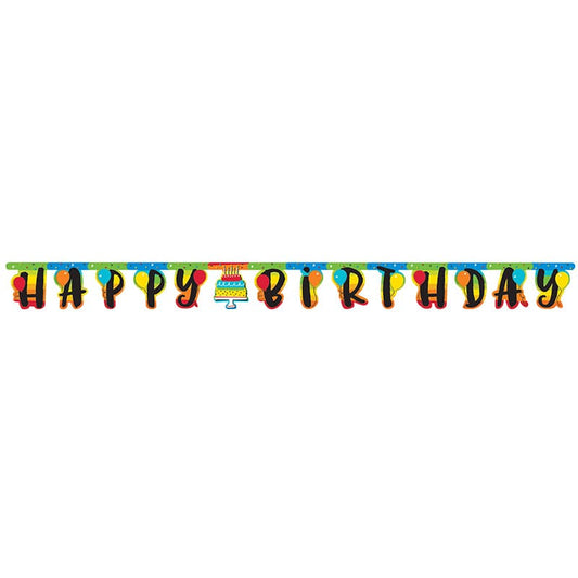 Hoppin' Birthday Cake Banner
