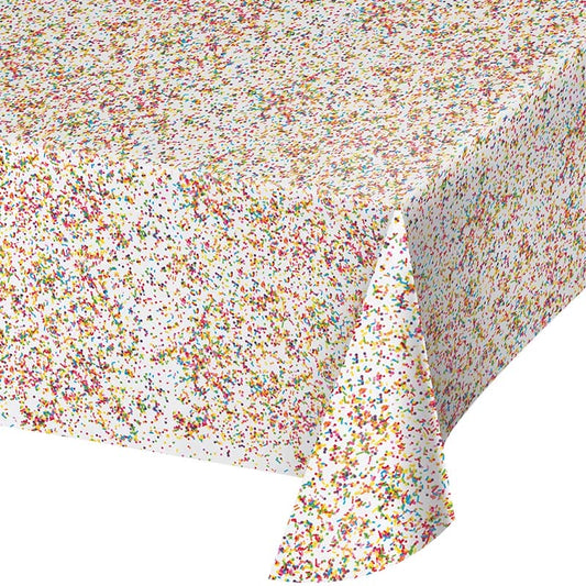 Sprinkles 54 x 102in Plastic Table Cover