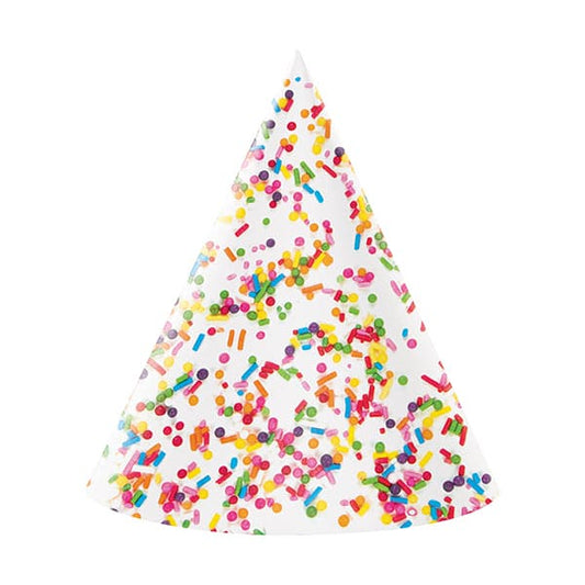 Sprinkles Party Hats 8 Ct