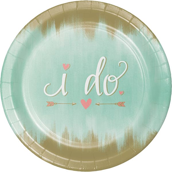 Mint to Be 10.25in Round Banquet Paper Plates