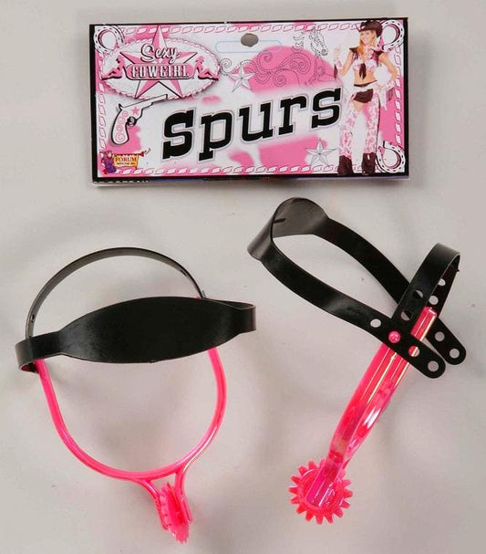 Western Style Pink Cowgirl Spurs