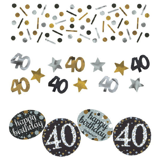 Sparkling Celebration 40th Birthday Confetti