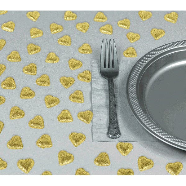 Gold Heart Table Scatters