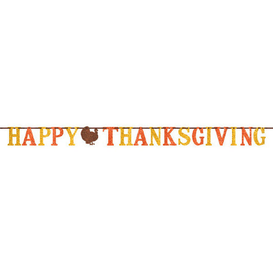 Happy Thanksgiving Letter Banner 12'