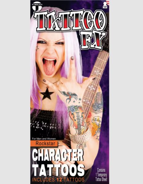 Rock Star Temporary Tattoos FX