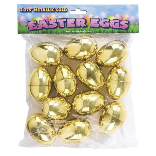 Golden Easter Eggs 2.5in