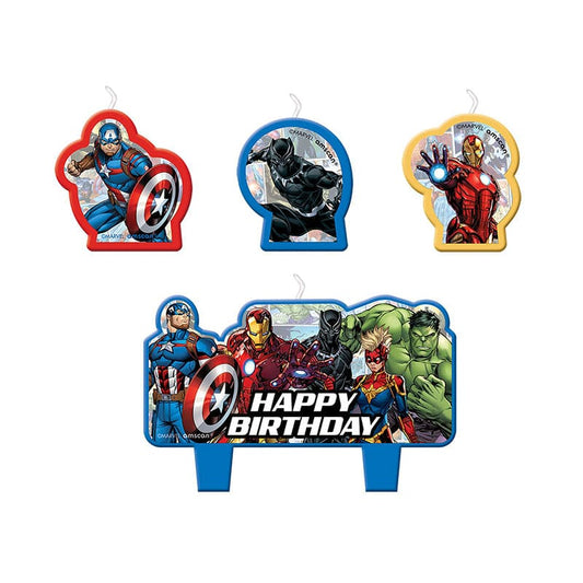 Avengers Unite Birthday Candles 4ct