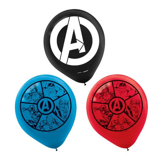 Marvel Avengers Powers Unite 12in Printed Latex Balloons 6 Ct
