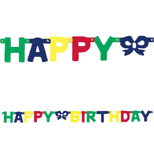 Happy Birthday Letter Banner - Small