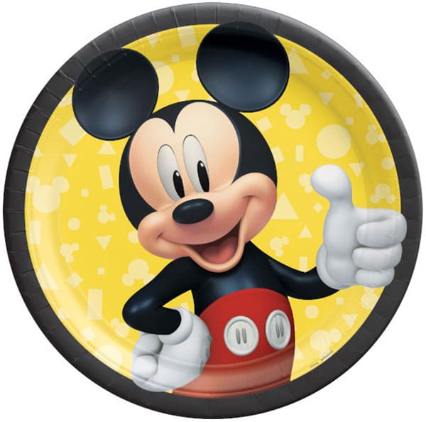 Mickey Mouse Forever 9in Round Dinner Paper Plates