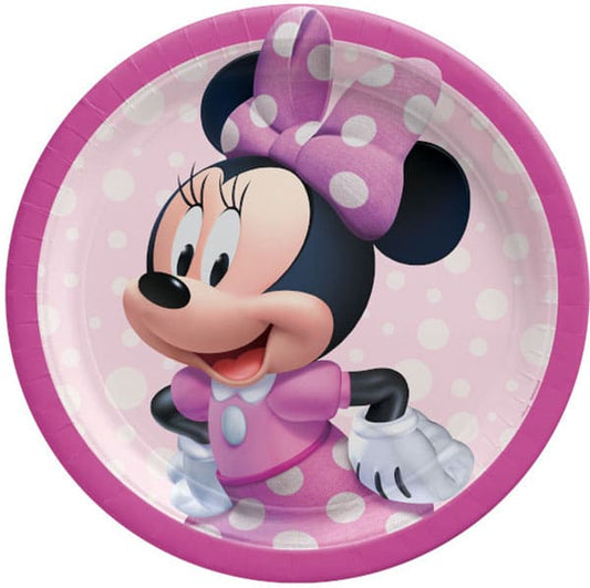 Minnie Mouse Forever 9in Round Dinner Paper Plates